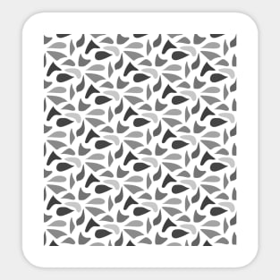 Black and white abstract pattern Sticker